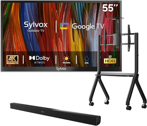 SYLVOX Outdoor TV with Rolling