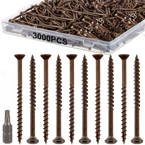 Blulu 3000 Pcs Deck Screw 2.5