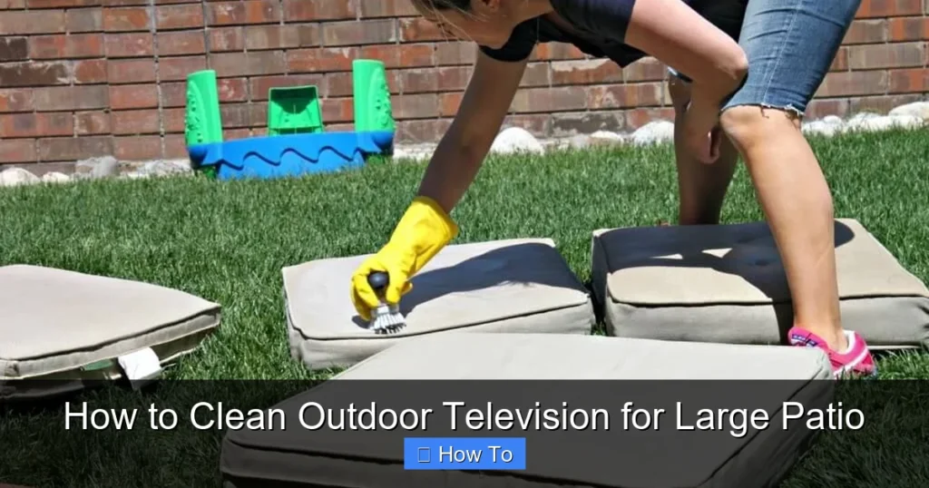 How to Clean Outdoor Television for Large Patio