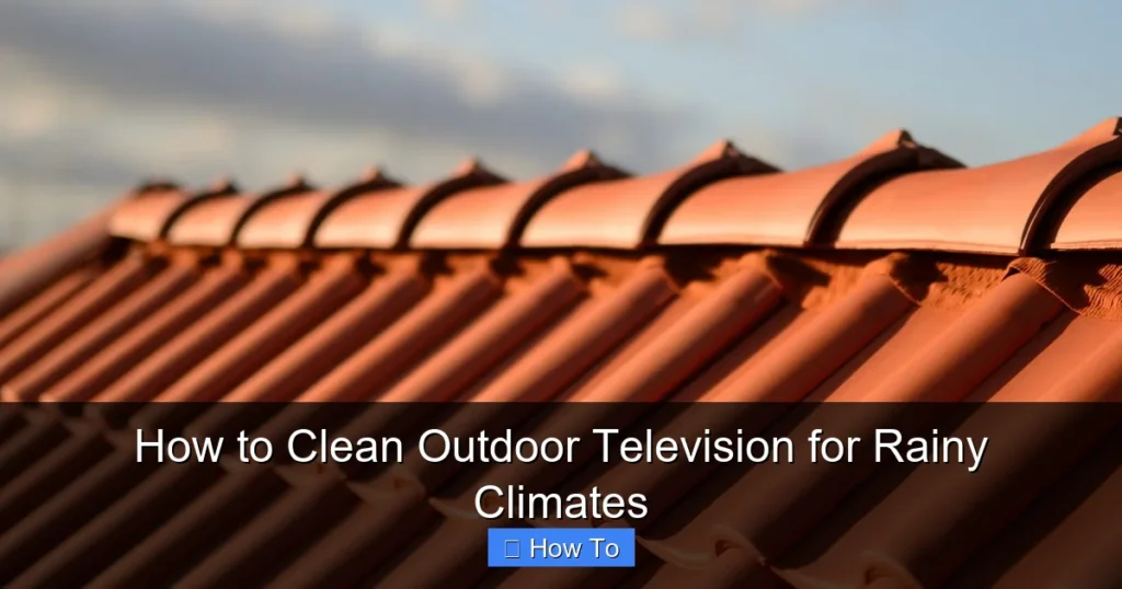 How to Clean Outdoor Television for Rainy Climates