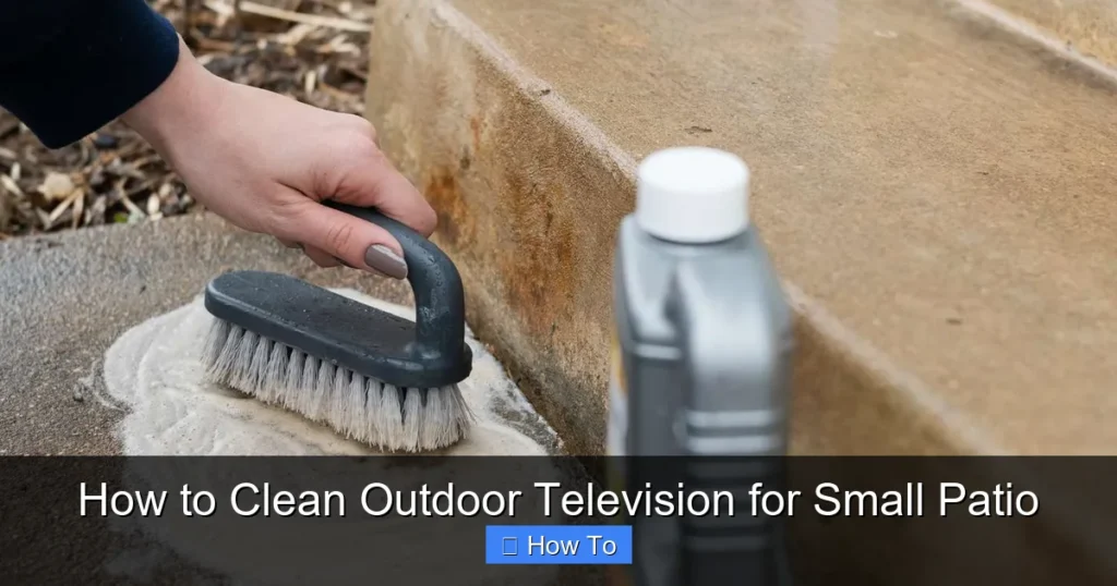 How to Clean Outdoor Television for Small Patio