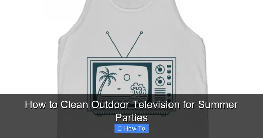 How to Clean Outdoor Television for Summer Parties