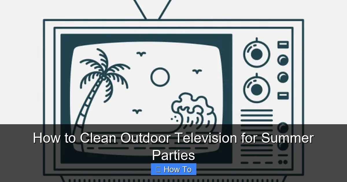 How to Clean Outdoor Television for Summer Parties