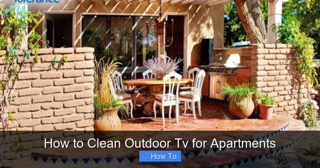 How to Clean Outdoor Tv for Apartments