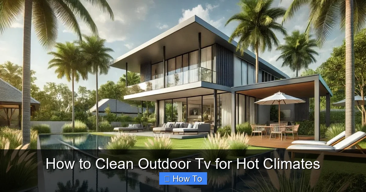 How to Clean Outdoor Tv for Hot Climates