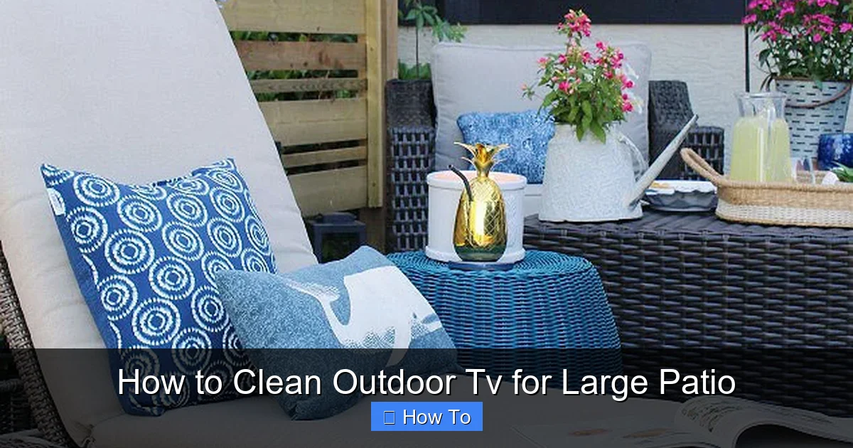 How to Clean Outdoor Tv for Large Patio