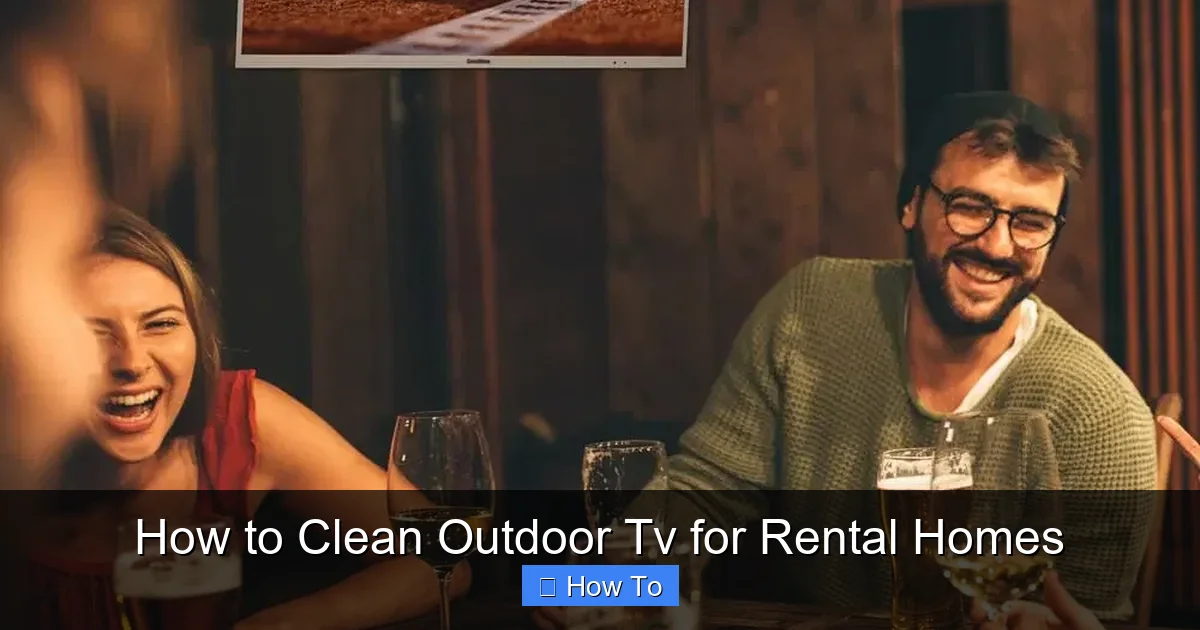 How to Clean Outdoor Tv for Rental Homes