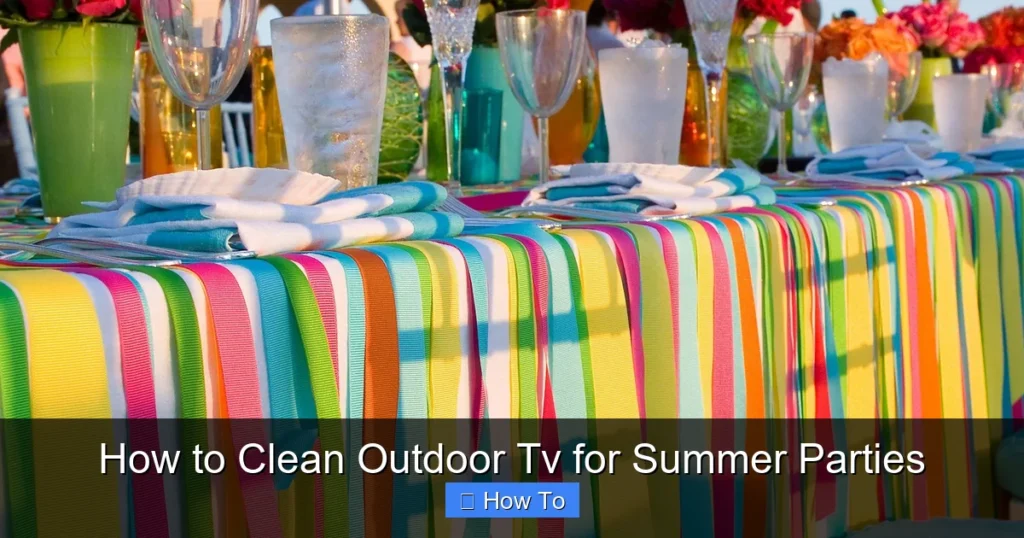 How to Clean Outdoor Tv for Summer Parties