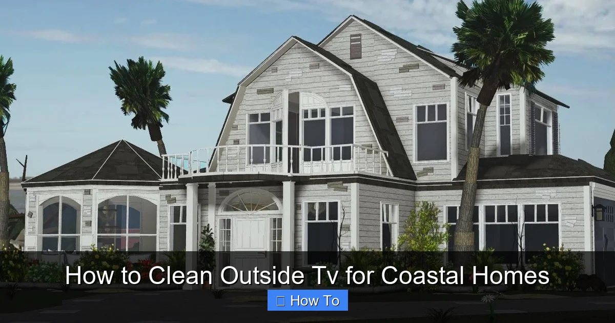 How to Clean Outside Tv for Coastal Homes