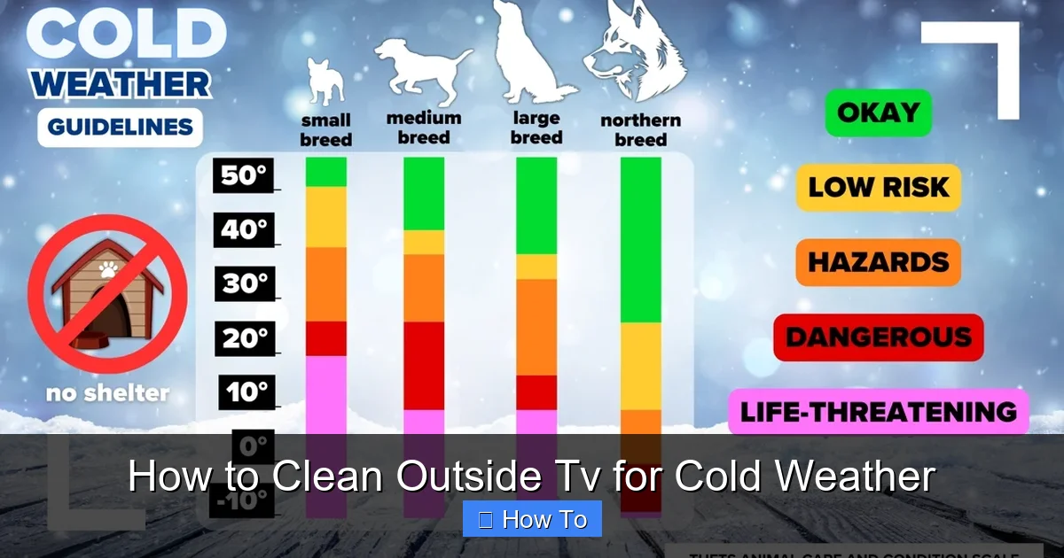 How to Clean Outside Tv for Cold Weather