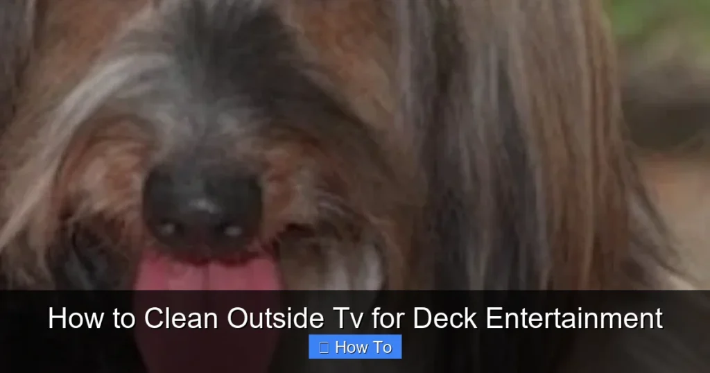 How to Clean Outside Tv for Deck Entertainment