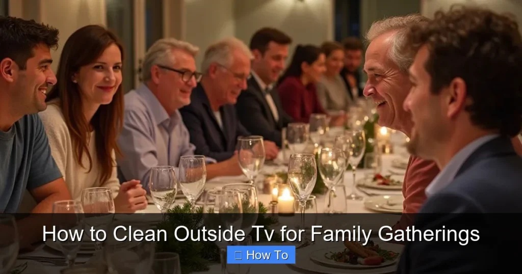 How to Clean Outside Tv for Family Gatherings
