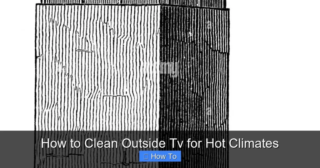 How to Clean Outside Tv for Hot Climates