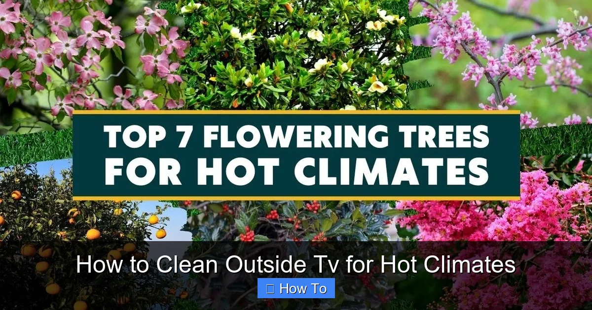 How to Clean Outside Tv for Hot Climates