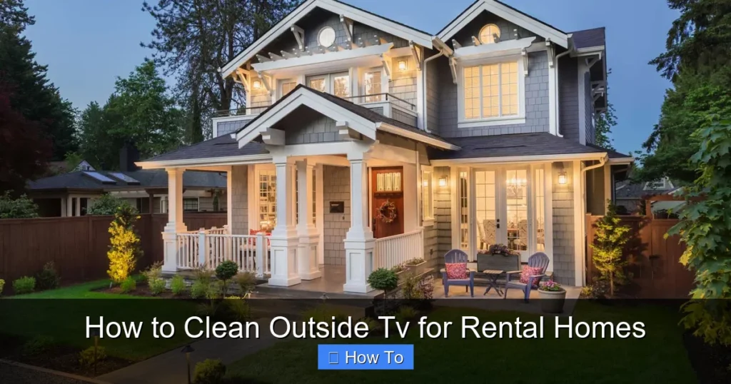How to Clean Outside Tv for Rental Homes