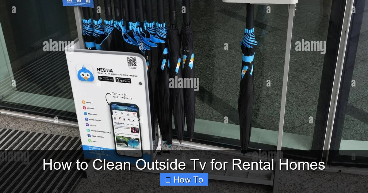 How to Clean Outside Tv for Rental Homes