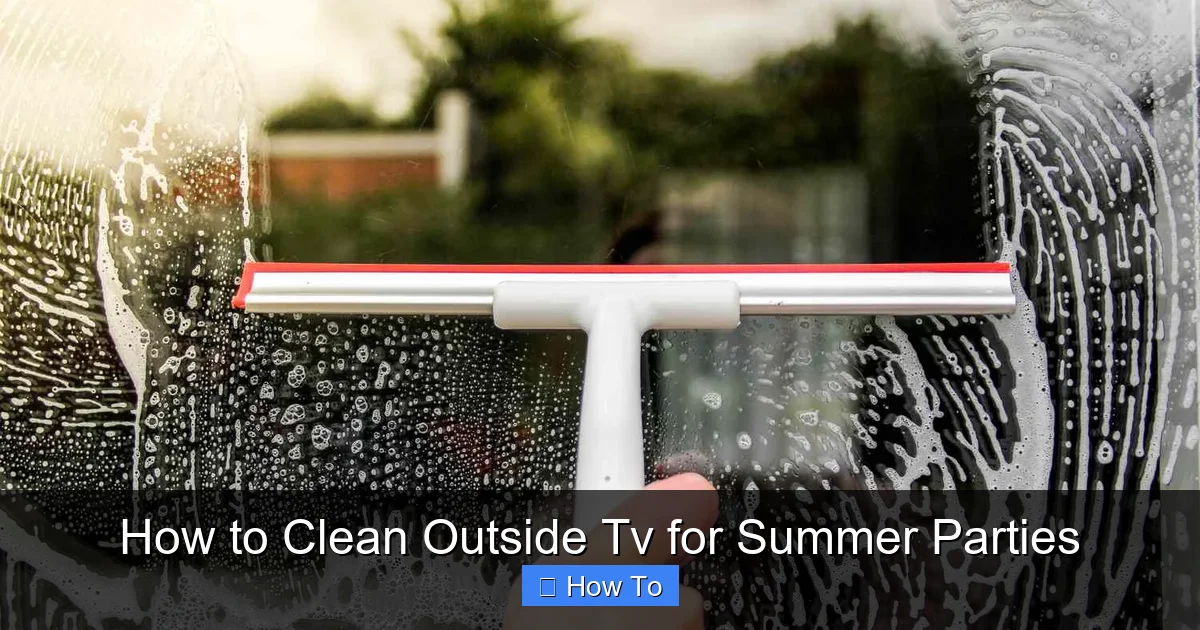 How to Clean Outside Tv for Summer Parties