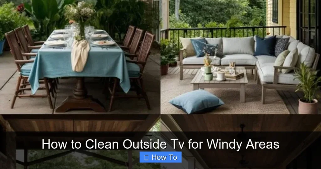 How to Clean Outside Tv for Windy Areas