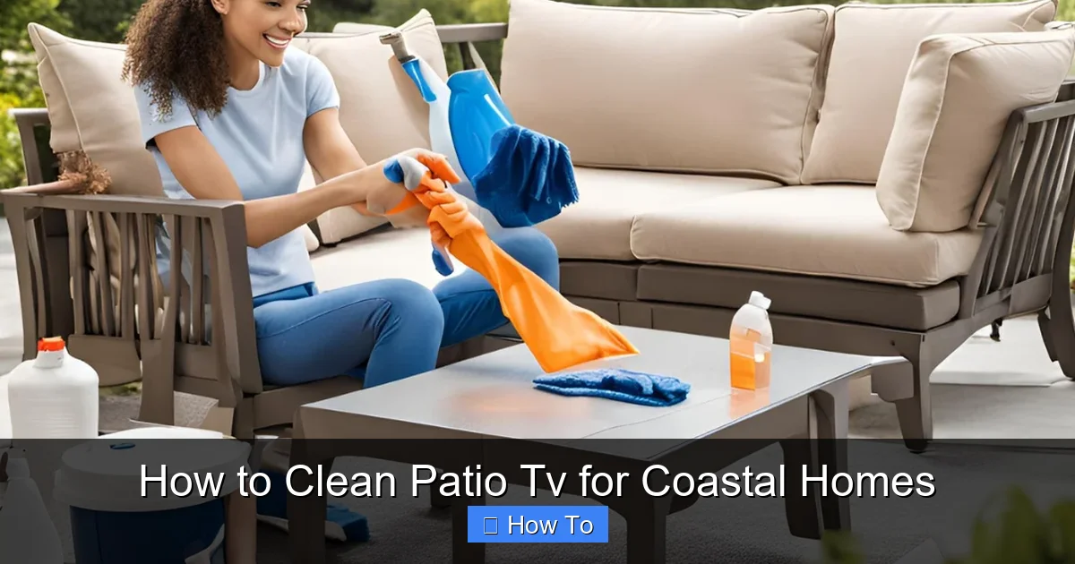 How to Clean Patio Tv for Coastal Homes
