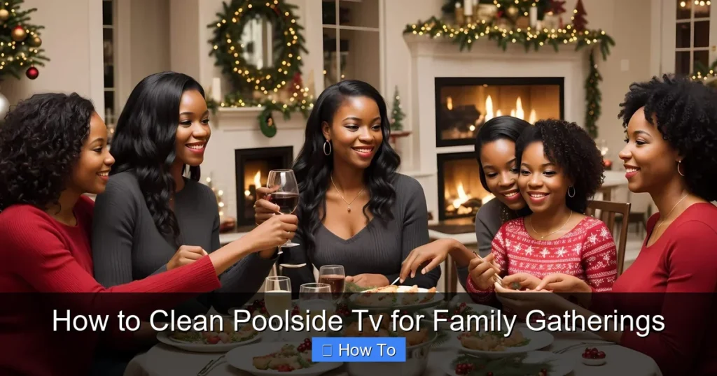 How to Clean Poolside Tv for Family Gatherings