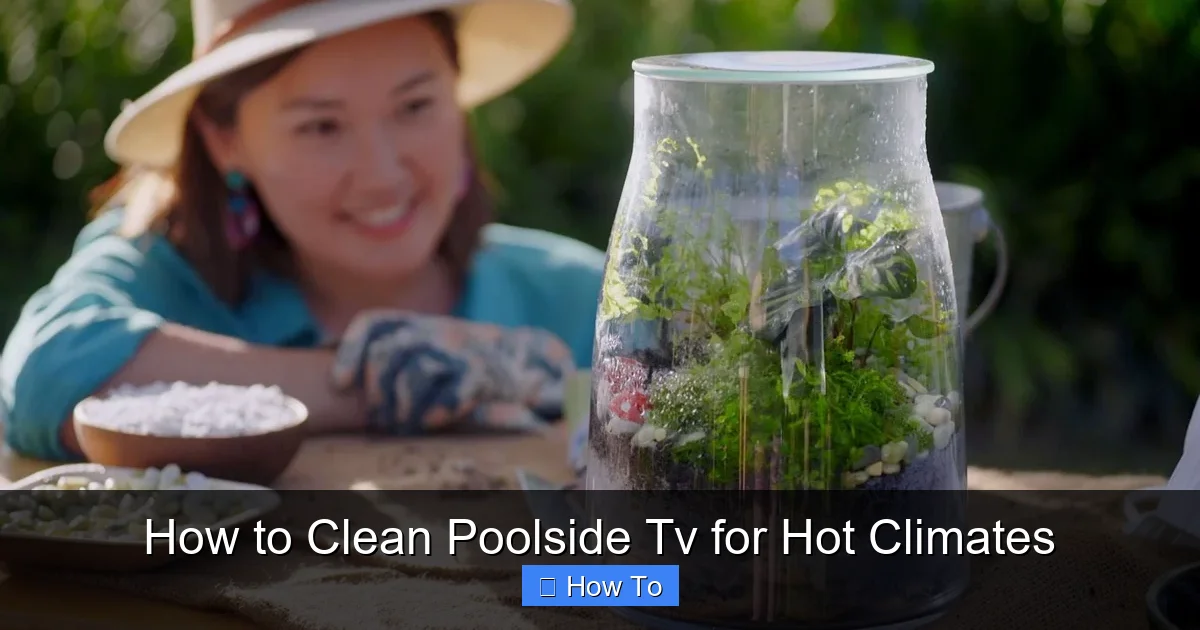 How to Clean Poolside Tv for Hot Climates