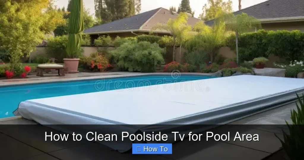 How to Clean Poolside Tv for Pool Area