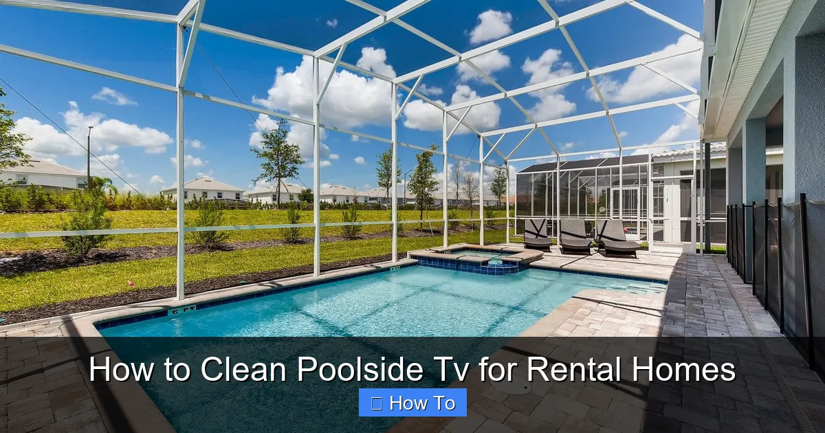 How to Clean Poolside Tv for Rental Homes