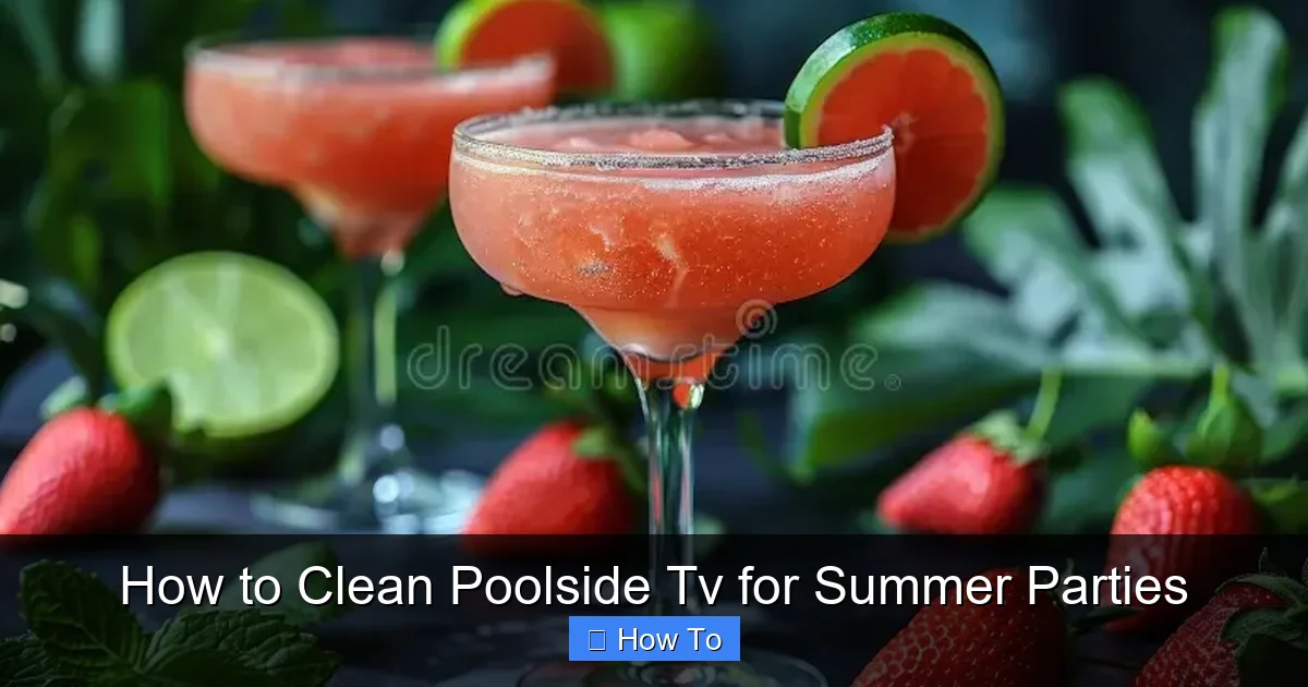 How to Clean Poolside Tv for Summer Parties