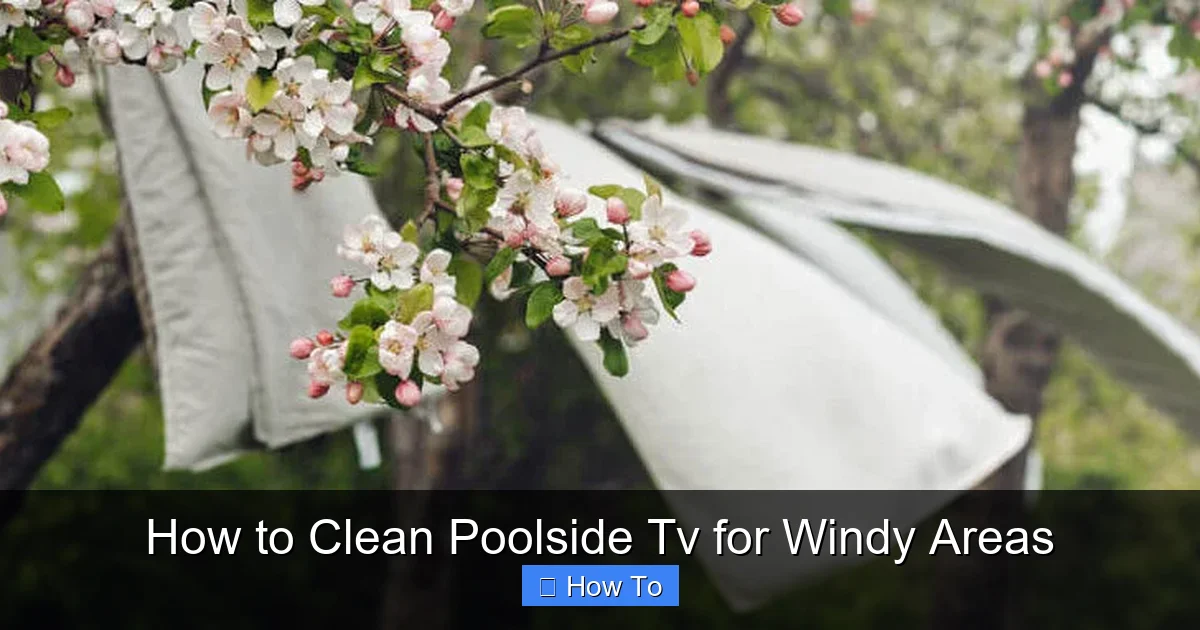 How to Clean Poolside Tv for Windy Areas