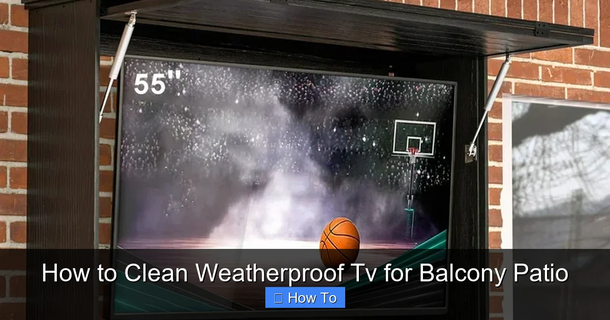 How to Clean Weatherproof Tv for Balcony Patio