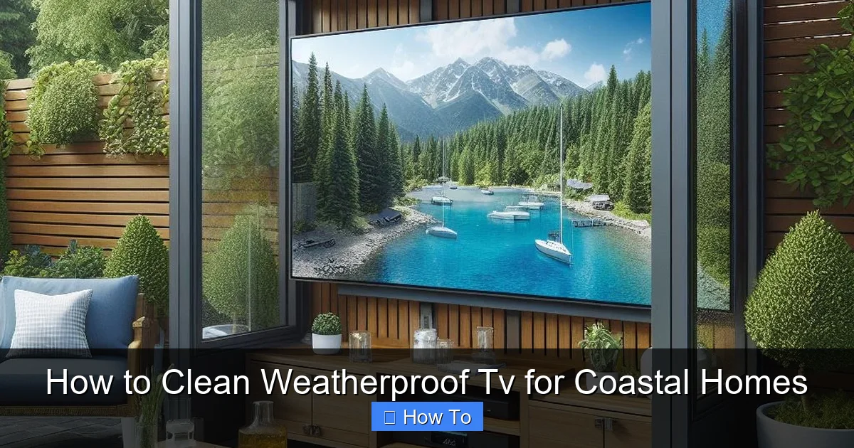 How to Clean Weatherproof Tv for Coastal Homes