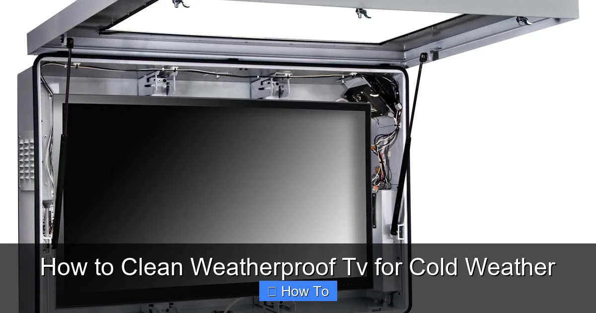 How to Clean Weatherproof Tv for Cold Weather