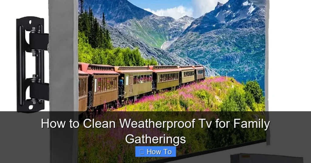 How to Clean Weatherproof Tv for Family Gatherings