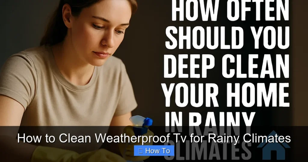 How to Clean Weatherproof Tv for Rainy Climates