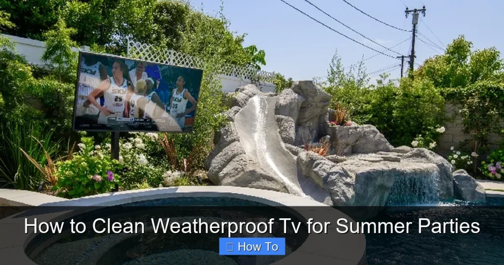 How to Clean Weatherproof Tv for Summer Parties