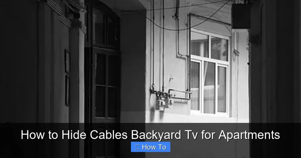 How to Hide Cables Backyard Tv for Apartments
