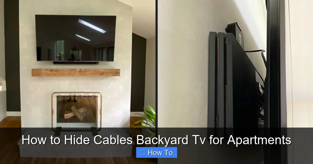 How to Hide Cables Backyard Tv for Apartments