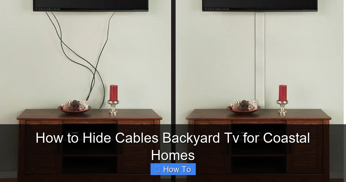 How to Hide Cables Backyard Tv for Coastal Homes