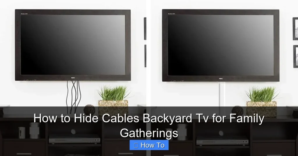 How to Hide Cables Backyard Tv for Family Gatherings