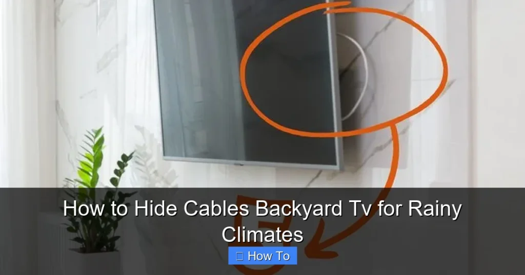 How to Hide Cables Backyard Tv for Rainy Climates