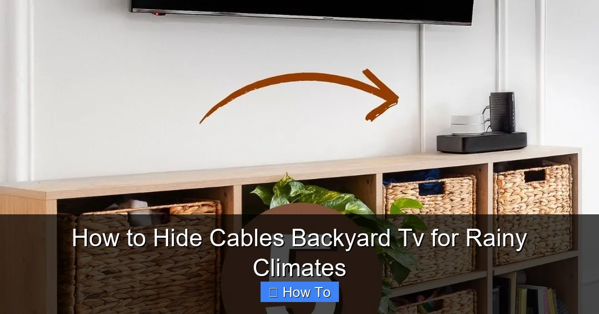How to Hide Cables Backyard Tv for Rainy Climates