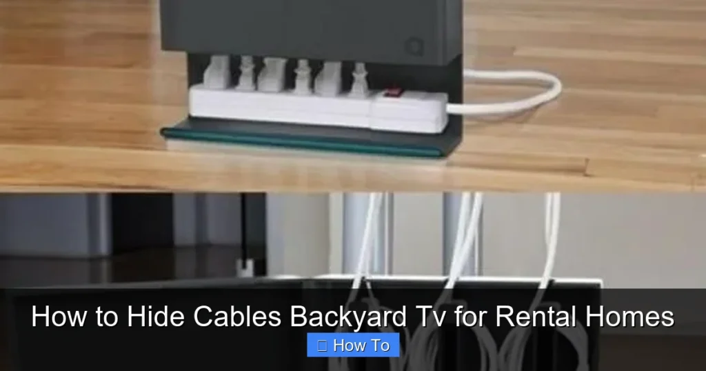 How to Hide Cables Backyard Tv for Rental Homes