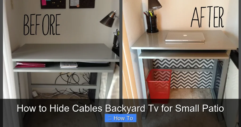 How to Hide Cables Backyard Tv for Small Patio