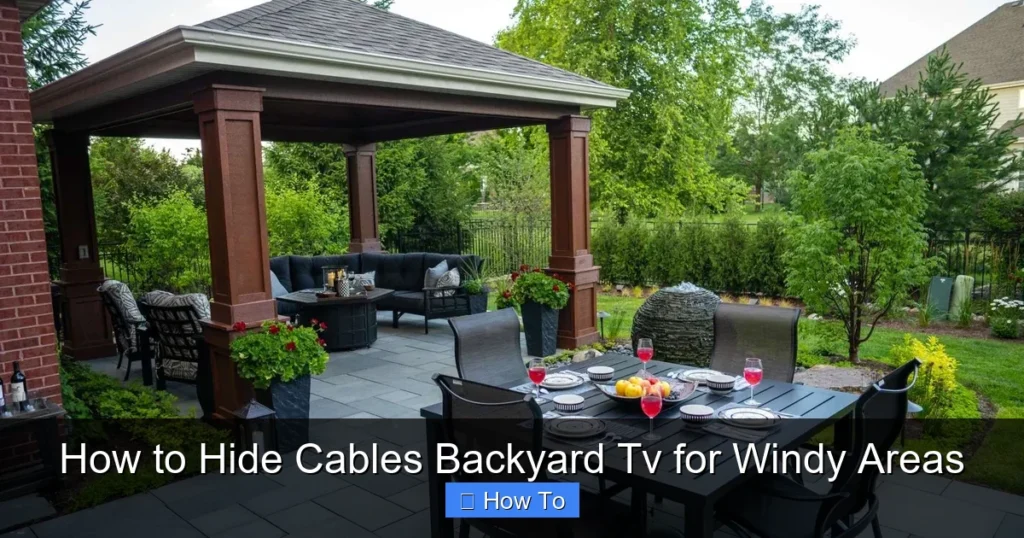 How to Hide Cables Backyard Tv for Windy Areas