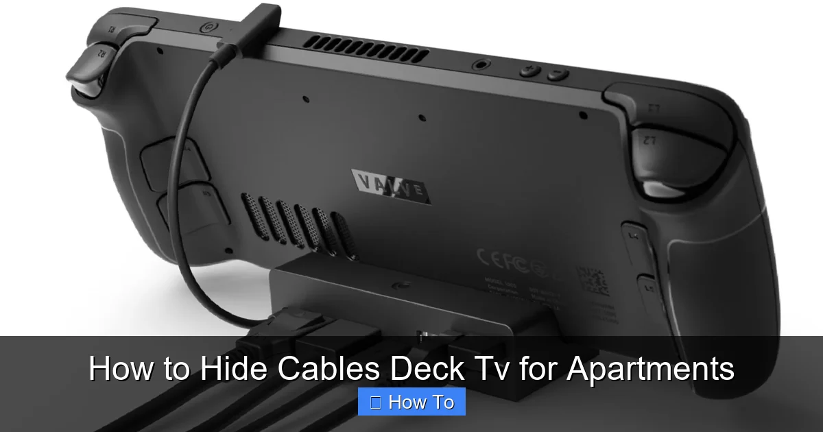 How to Hide Cables Deck Tv for Apartments