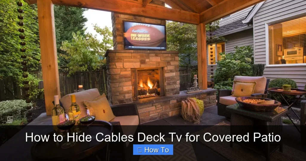 How to Hide Cables Deck Tv for Covered Patio