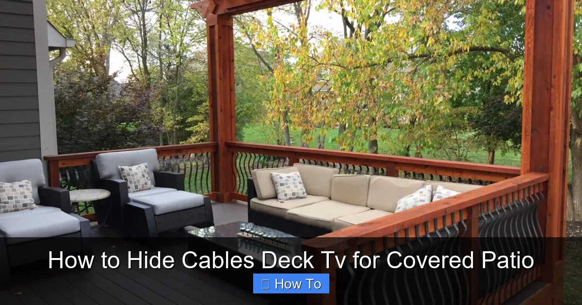 How to Hide Cables Deck Tv for Covered Patio