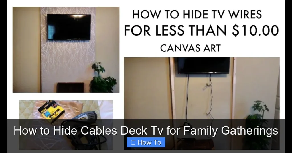 How to Hide Cables Deck Tv for Family Gatherings