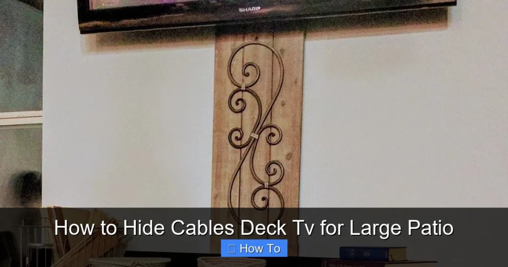 How to Hide Cables Deck Tv for Large Patio