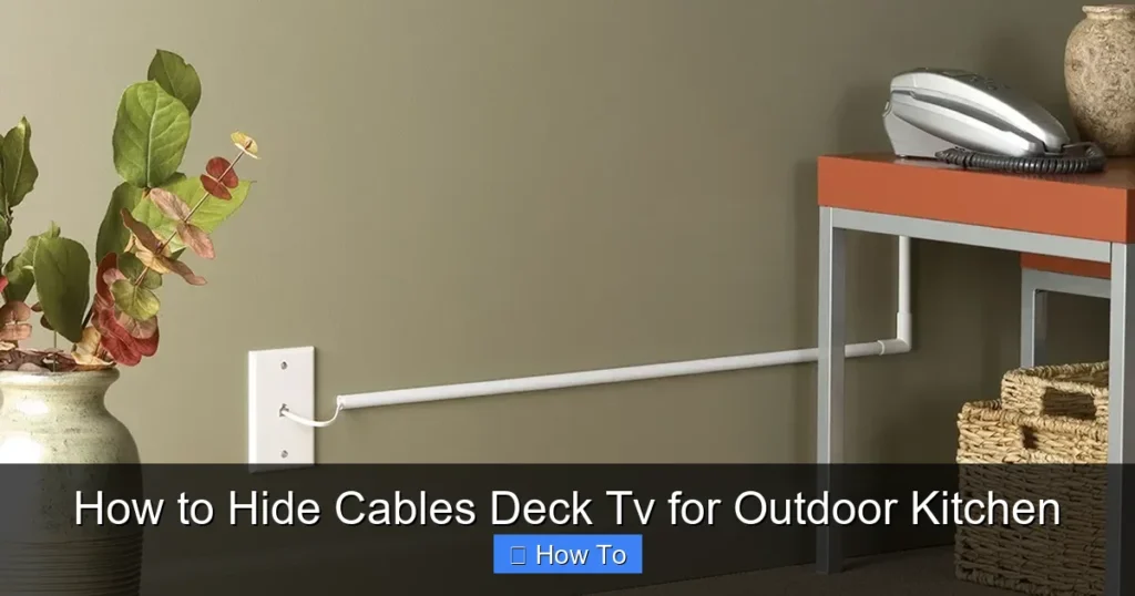 How to Hide Cables Deck Tv for Outdoor Kitchen